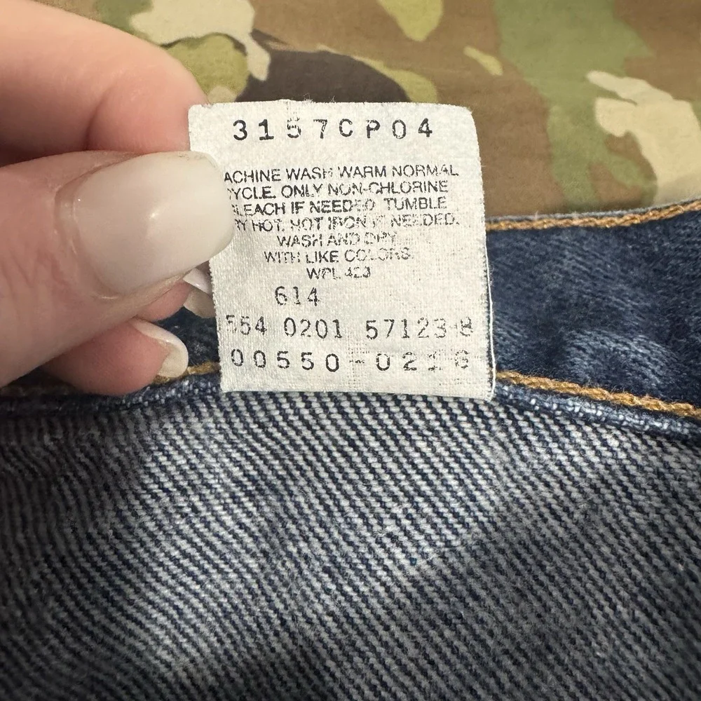 Levi's 550‎ Relaxed Fit Jeans Mens W34 L32 Blue Denim Vintage